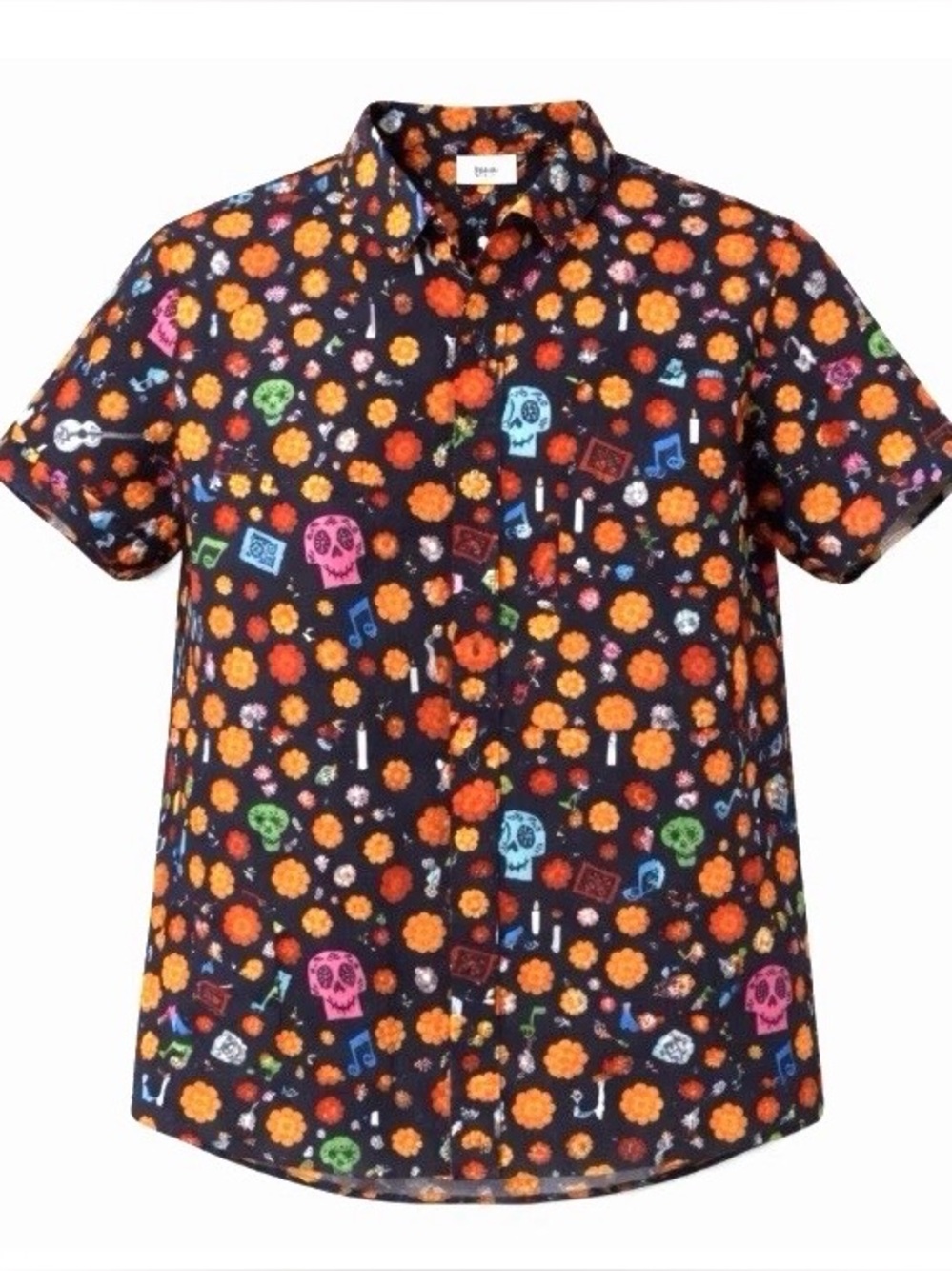 RSVLTS Disney Pixar Coco Kunuflex Shirt Boys Sz Large "La Ofrenda" Short Sleeve